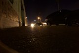 Parked Sports Car on a City Street