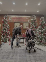 Family Christmas Photo at North Pole Post Office