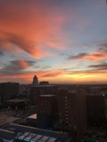 Sunset over OKC Skyline