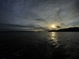 Glimpse of the Golden Gate Bridge at Sunset