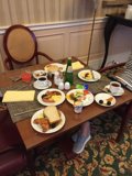 Enjoying a Delicious Brunch at the Dining Table