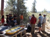 Gathering around the Boat