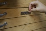 Handcrafted Wooden Drawer with Metal Plate