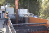 Crane operator at work