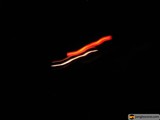 Nighttime Drive with a Red Glow