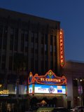 Neon-Lit Theater at Night