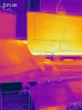 Thermal Imaging View of Electronics and Workspace