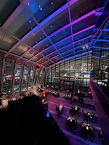 Sky Garden Evening Event with Purple Lighting