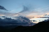 Majestic Sunset over Mountain Range