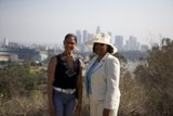 Two Women Enjoying a City View