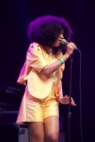 Woman in Yellow Belts Out Hit Song at Coachella