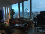 City Views from a Cozy Living Room