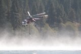 Aerial firefighting in action