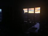 Cinematic Sunset Silhouette from the Living Room