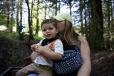 Forest Embrace: A Mother’s Love Among the Trees