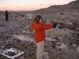 Desert Shooting Range at Dusk in Nevada