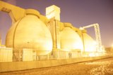 Illuminated Industrial Building