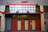Chinese Door on a Festive Building