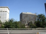 Hollywood Sign and Hotel in the City