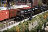 Military Tank Train on Railroad Diorama
