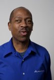 Expressive Man in Blue
