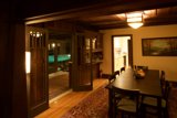 Cozy Dining Room with Art and Hardwood Flooring