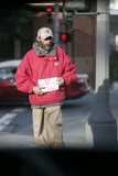 Red Jacket Man in San Francisco
