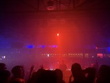 Skrillex Concert in Atmospheric Red Stage Lighting