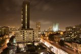 Cityscape of Metropolis at Night