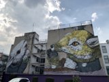 The Mural of the Rabbit and the Cat