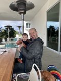 Father and Son Breakfast Time