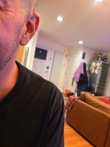 Intimate Indoor Selfie Perspective at Home