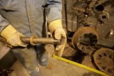 Factory worker with wrench
