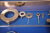 Metal Parts in Blue Case at Robot Automation Show
