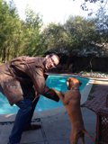 Man and Dog in Altadena