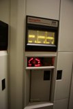 Red-lit Machine with Clock