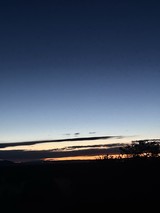 Twilight Gradient Over Desert Landscape at Dusk