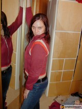 Red Jacket Reflection