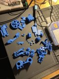 Blue Plastic Machine Parts