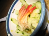 A Delicious Bowl of Shrimp and Cucumber