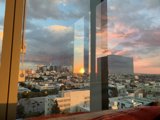 Urban Cityscape at Sunrise
