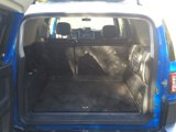 Blue Van Back with Open Trunk