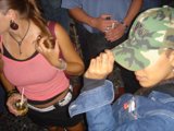 Camo Hat Lady
