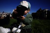 Tiny Tech Enthusiast at Alamo Square
