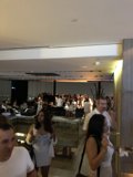 A Night of Glamour at a Busy Restaurant