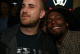 Two Happy Men in Baseball Caps