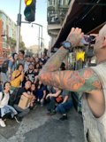 Tattooed Man Captures Crowd
