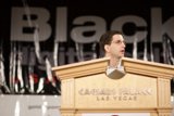 Jeff M delivers a captivating speech at a black digital media conference