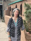 Portrait of a Happy Lady in Santa Fe