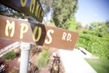 Campus Rd Sign Amongst the Blue Sky